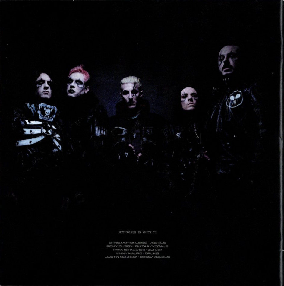 Scoring The End Of The World by Motionless In White booklet back page